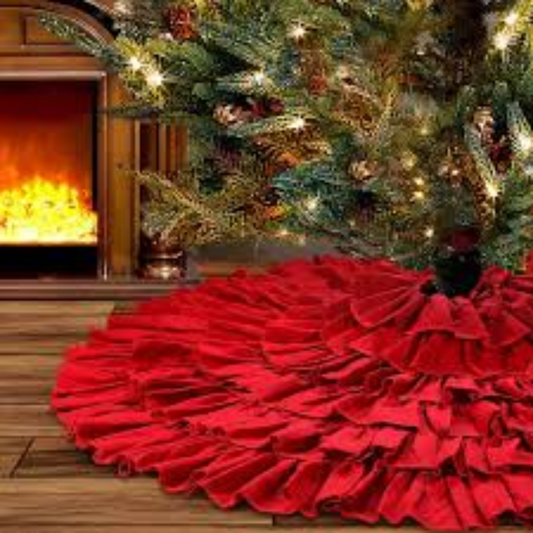 Red Flare Tree Skirt