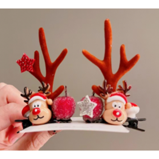 Reindeer Antler Hair Clips