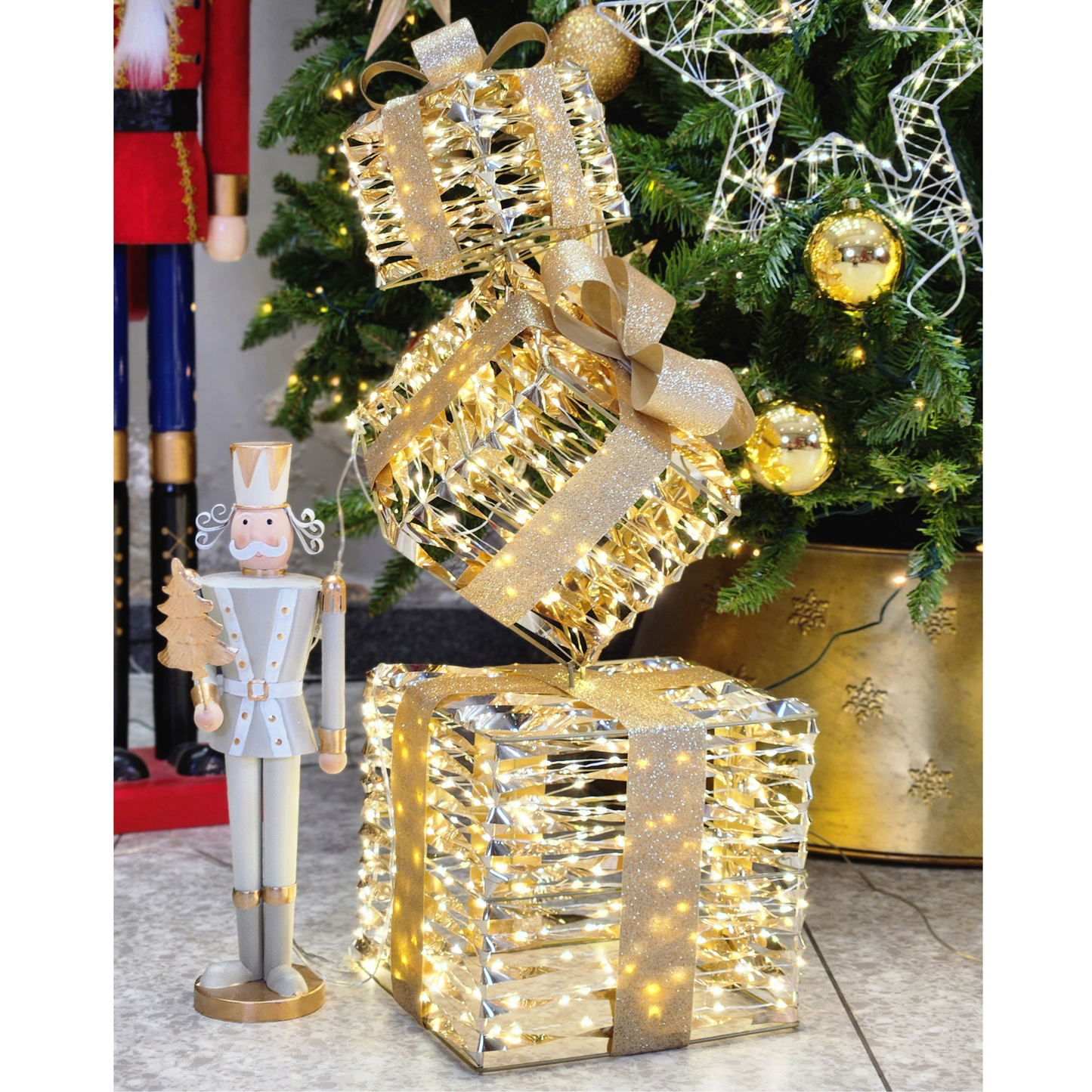 Stacked Giftbox Micro LED Party Perfetto