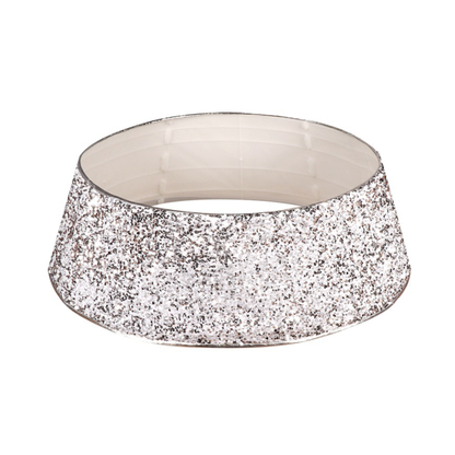Silver Sequin Tree Skirt PartyPerfetto