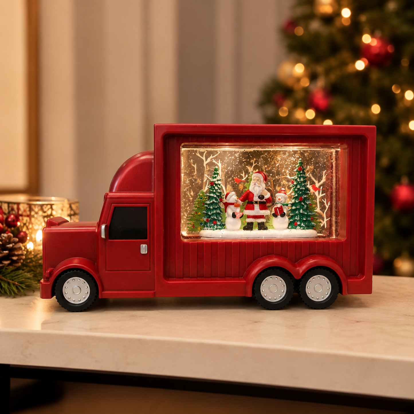 Christmas Santa Truck With Music Party Perfetto