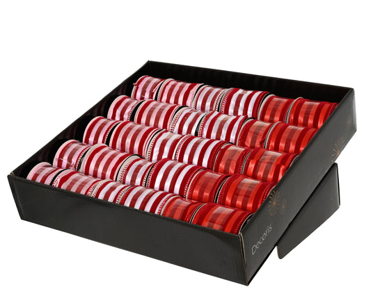 Ribbon with Velvet Stripes L-200 Party Perfetto