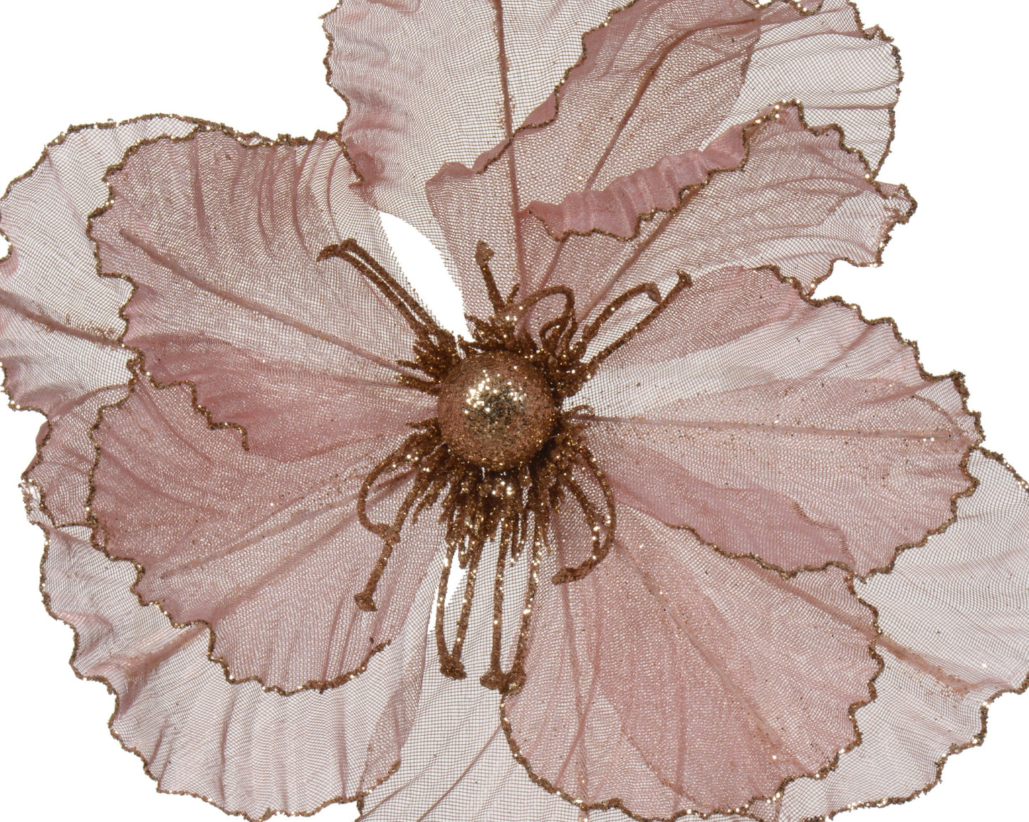 Poppy  Flowers With Glitter Beads (SET OF 3) Party Perfetto