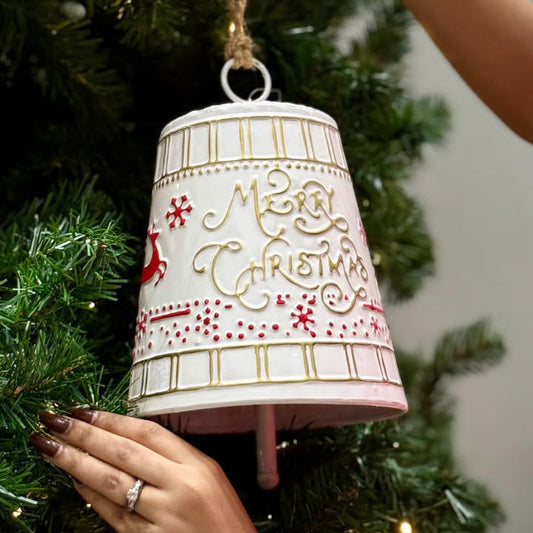 MERRY CHRISTMAS METAL BELL Party Perfetto