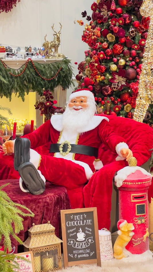Flexible Sitting Santa Party Perfetto