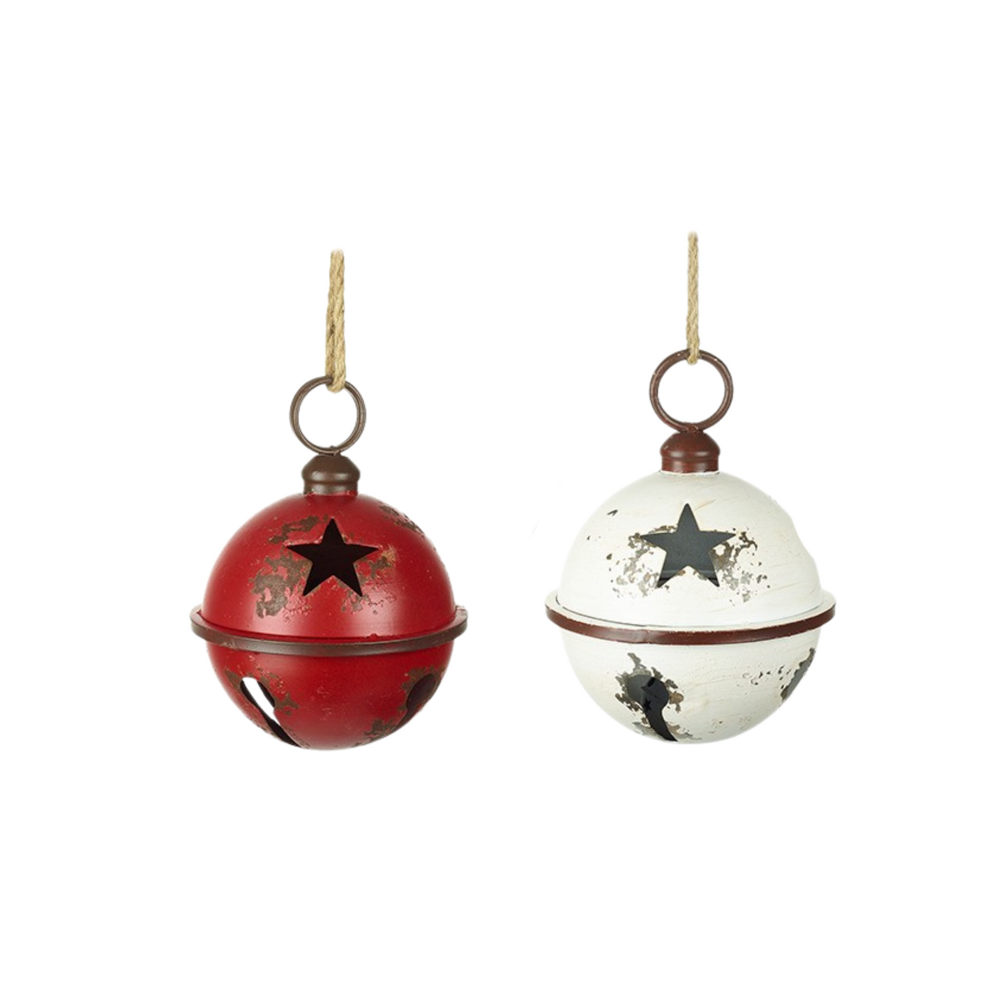STAR CUT OUT METAL BAUBLES