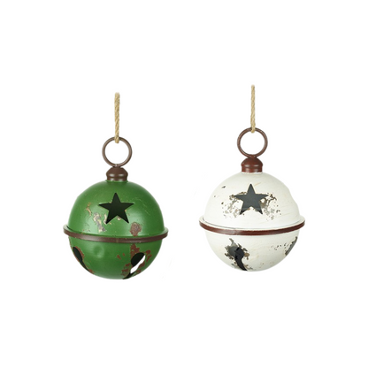 STAR CUT OUT METAL BAUBLES