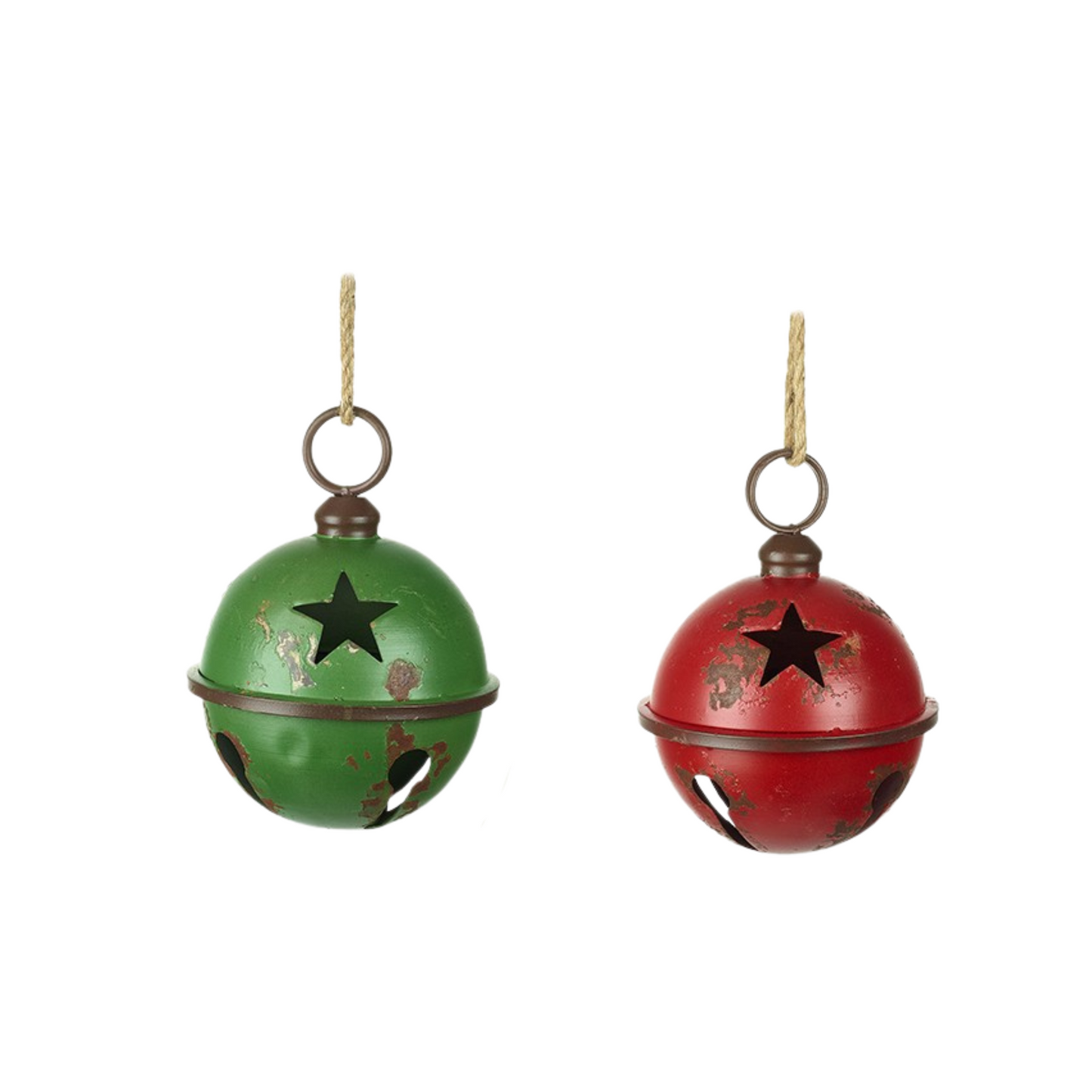 STAR CUT OUT METAL BAUBLES