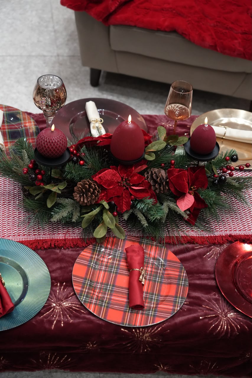 Candle Holder with Battery Candles 81cm Party Perfetto