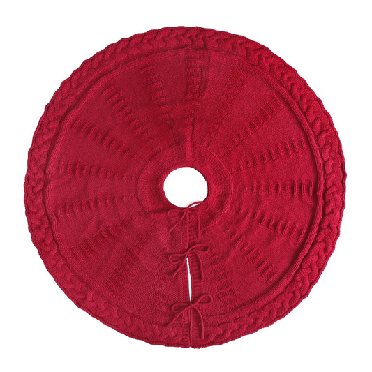 Woolen Red Tree Skirt