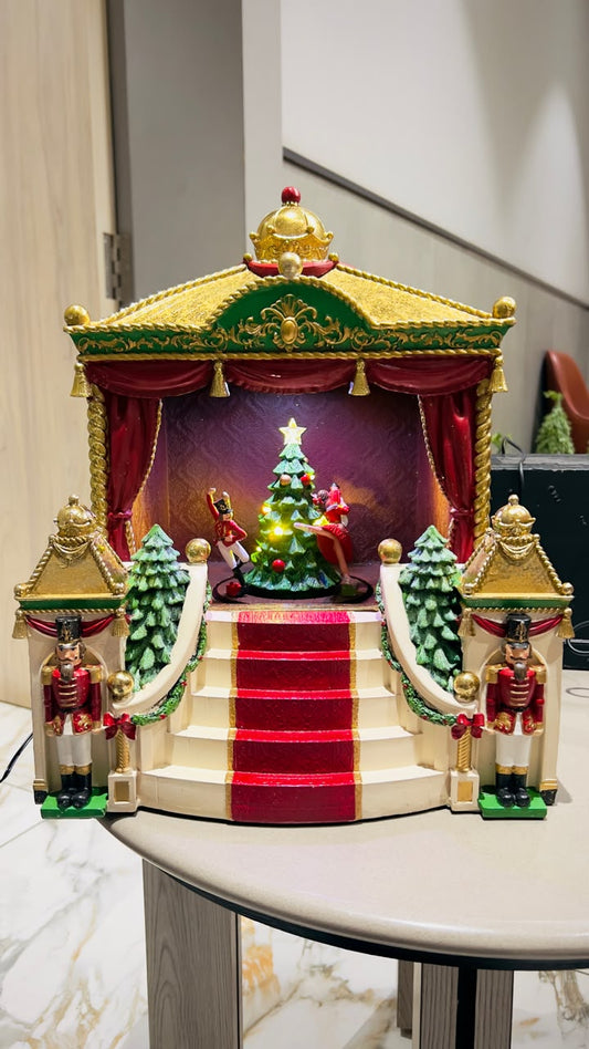 Nutcracker Theatre With Moving Ballerina & Tree Party Perfetto