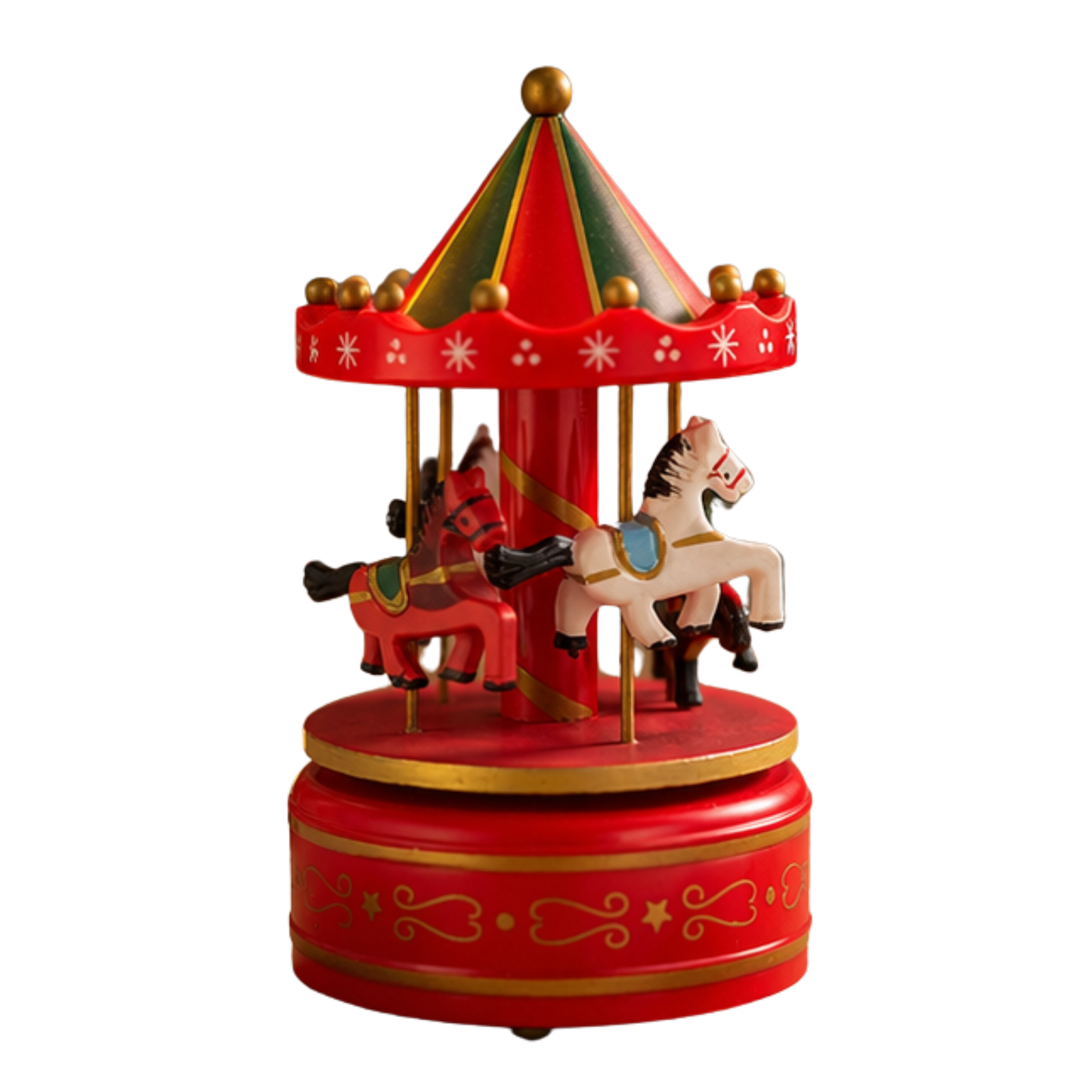 Red Classic Musical Carousel Party Perfetto
