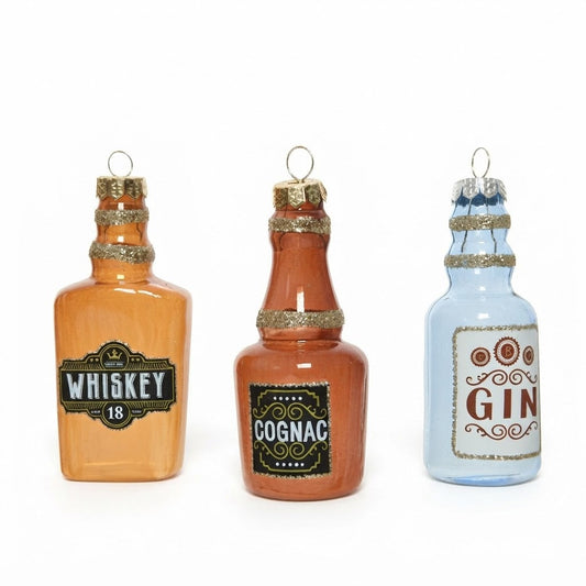 Whiskey + Gin + Cognac Hanging Bottle (Pack of 3) Party Perfetto