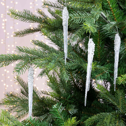 Icicle with Glitter Ornaments