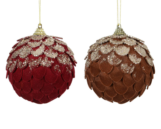 Glitter Pinecone  8 cm