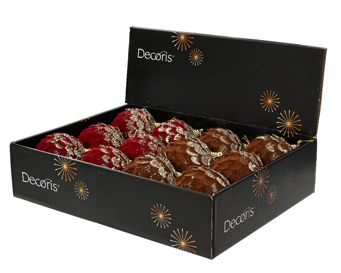 Glitter Pinecone  8 cm
