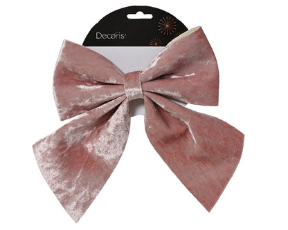 Blush Pink Shiny Bow ( Pack of 6 )