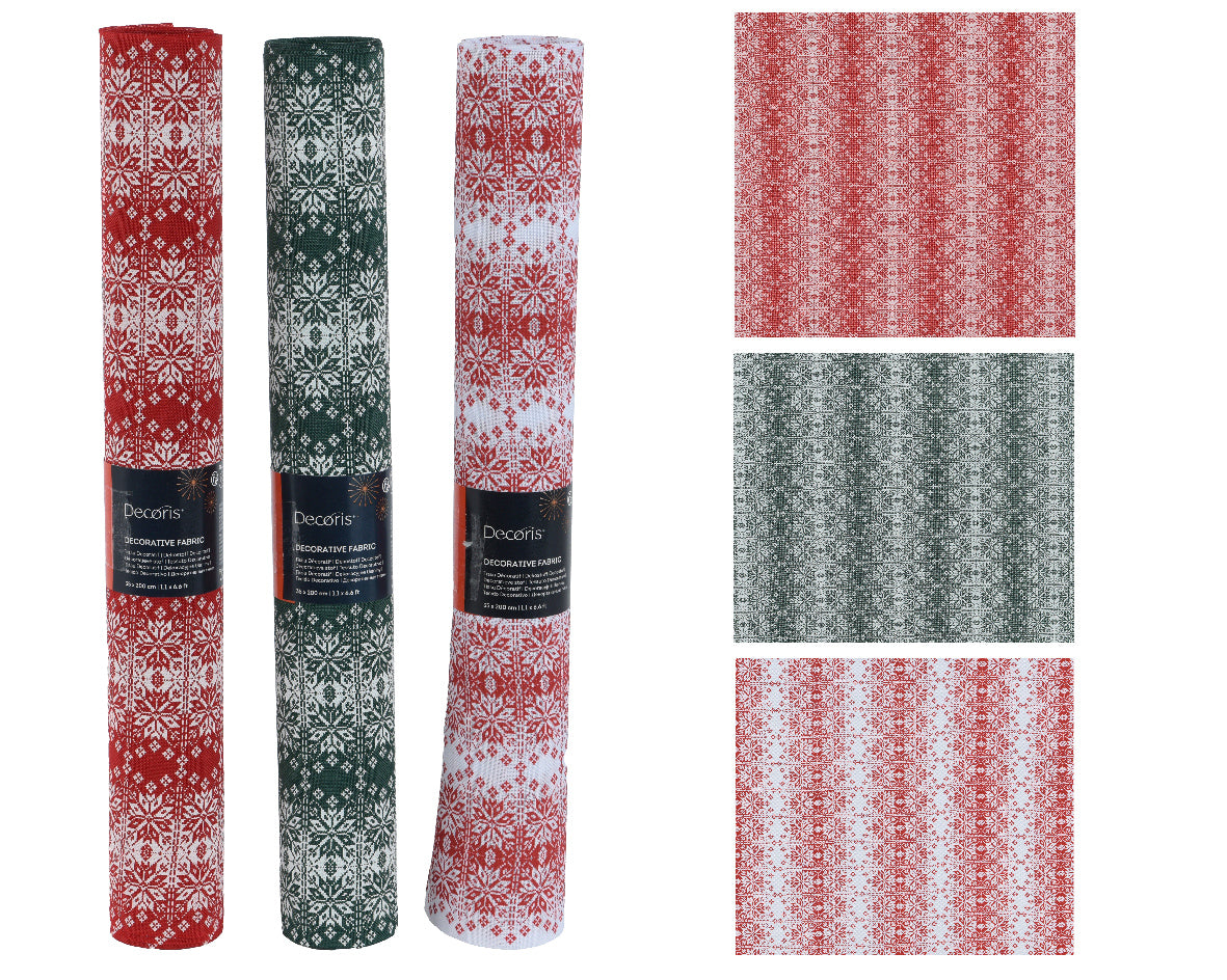 Snow Printed Decor Fabric (1 Roll)