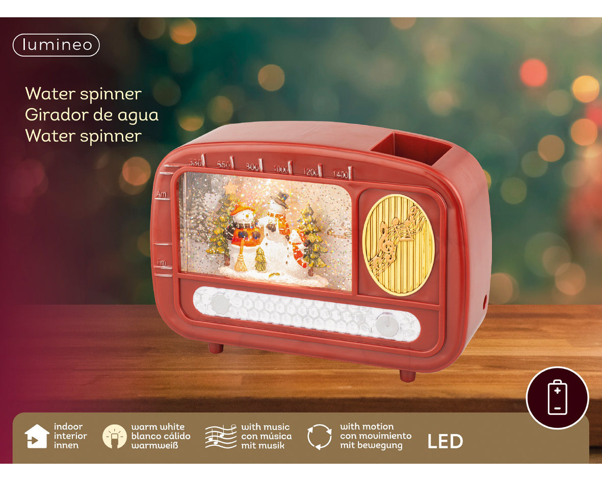 LED Water Spinner Radio 2 Design Opt.