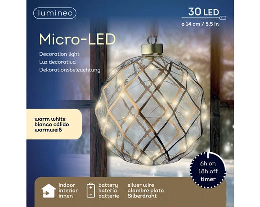 Micro LED Hanging ball  14cm