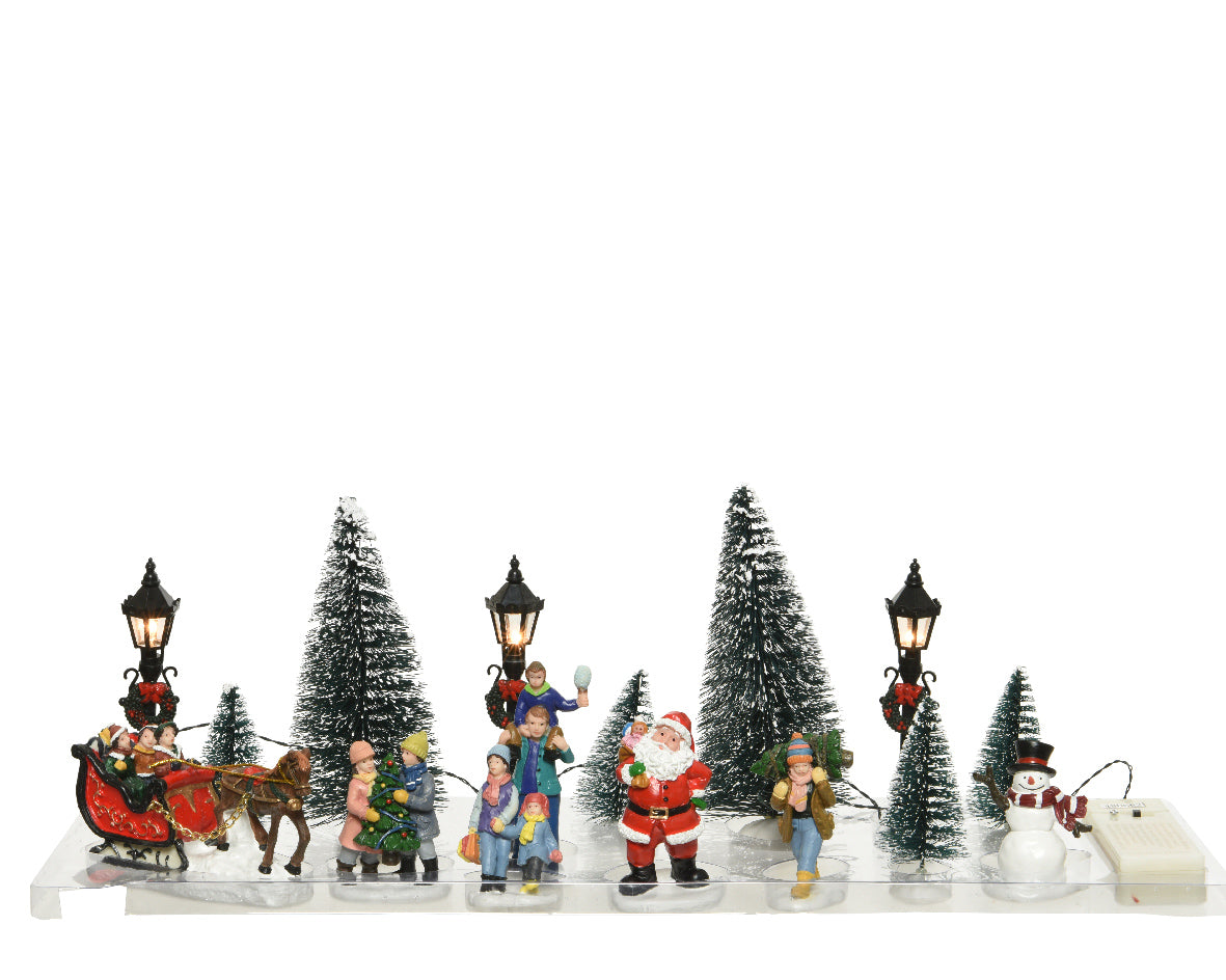 LED  Carraige Scenery Set