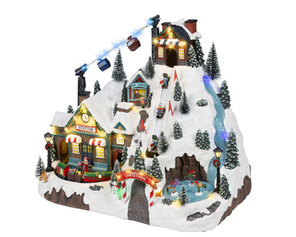 Christmas Station  LED Scenery Set with movement Party Perfetto