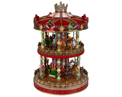 Micro LED Christmas Carousel with movement Party Perfetto