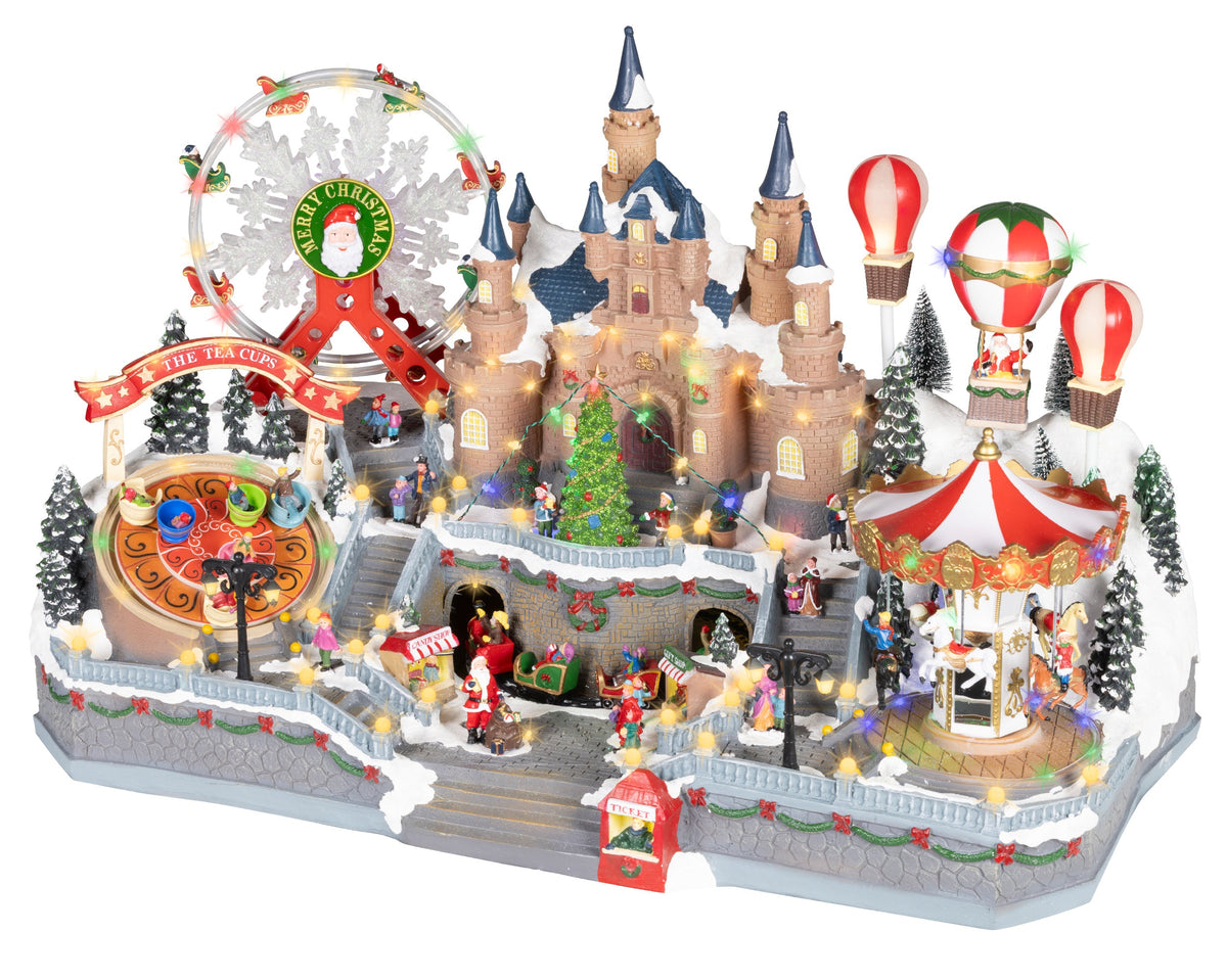 Christmas Fair LED Scenery Set with music Party Perfetto