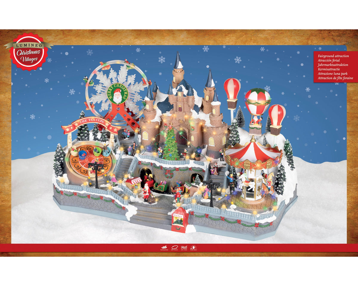 Christmas Fair LED Scenery Set with music Party Perfetto