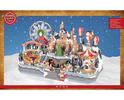 Christmas Fair LED Scenery Set with music Party Perfetto