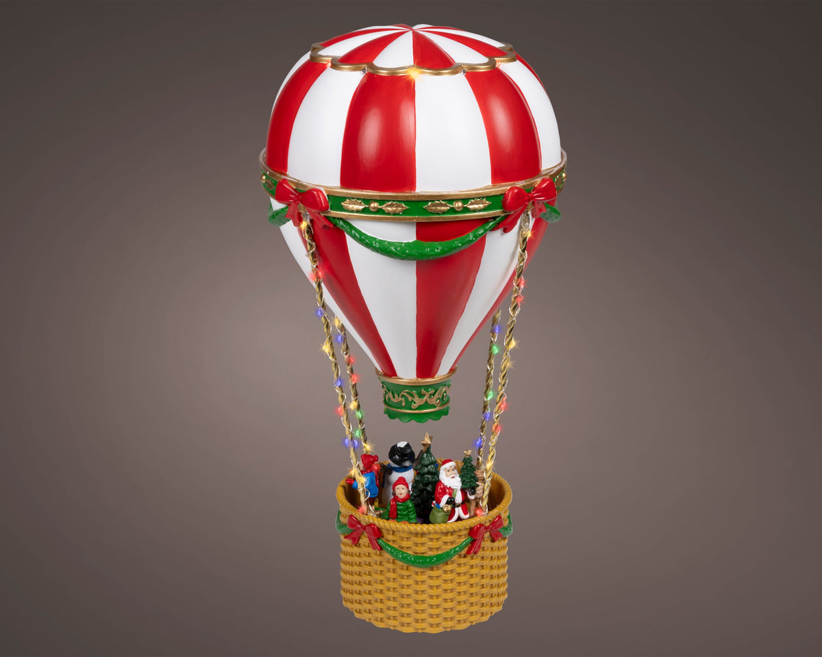 Micro LED Christmas Hot Air Balloon with music Party Perfetto