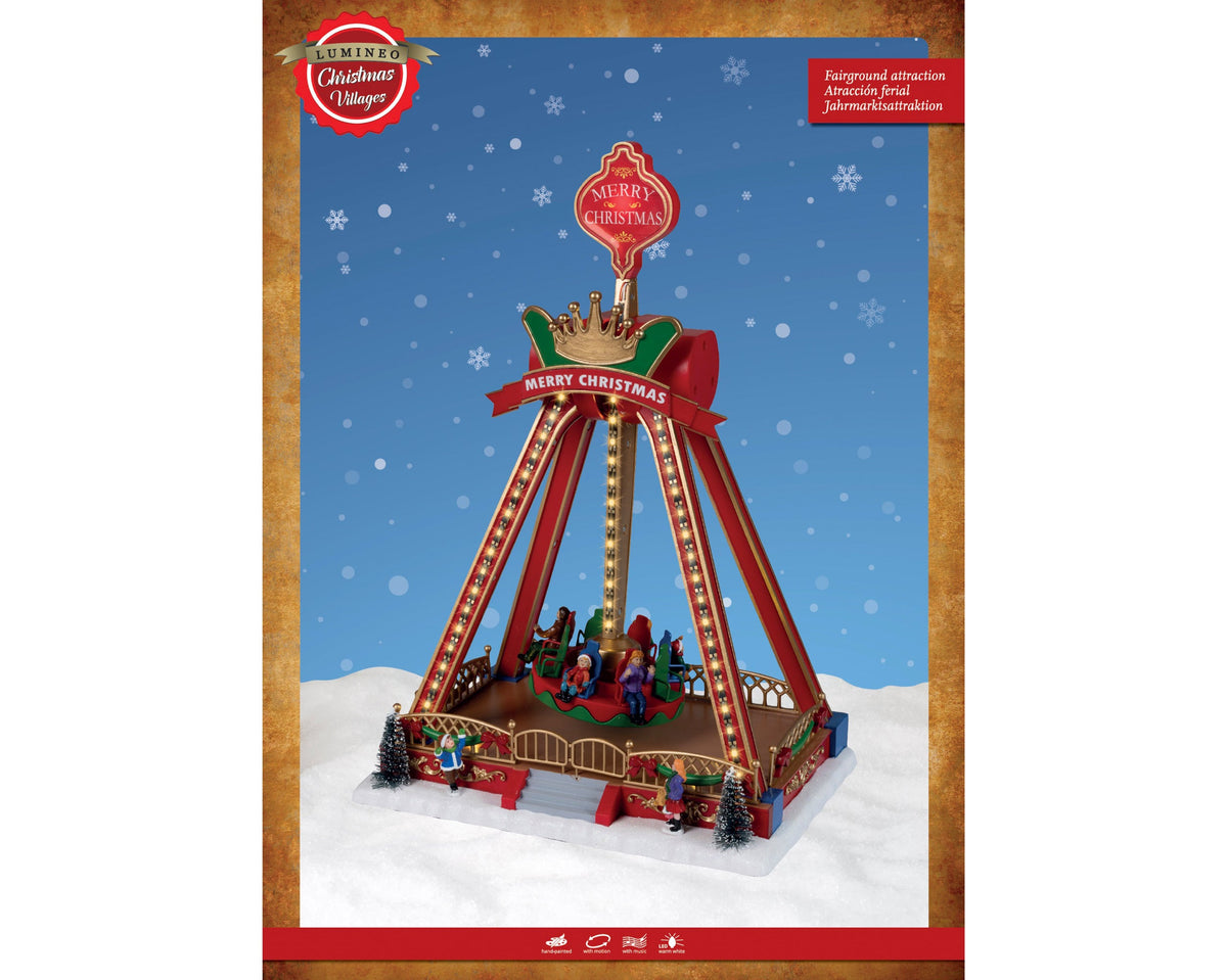 Micro LED Christmas Carnival Swing with music Party Perfetto