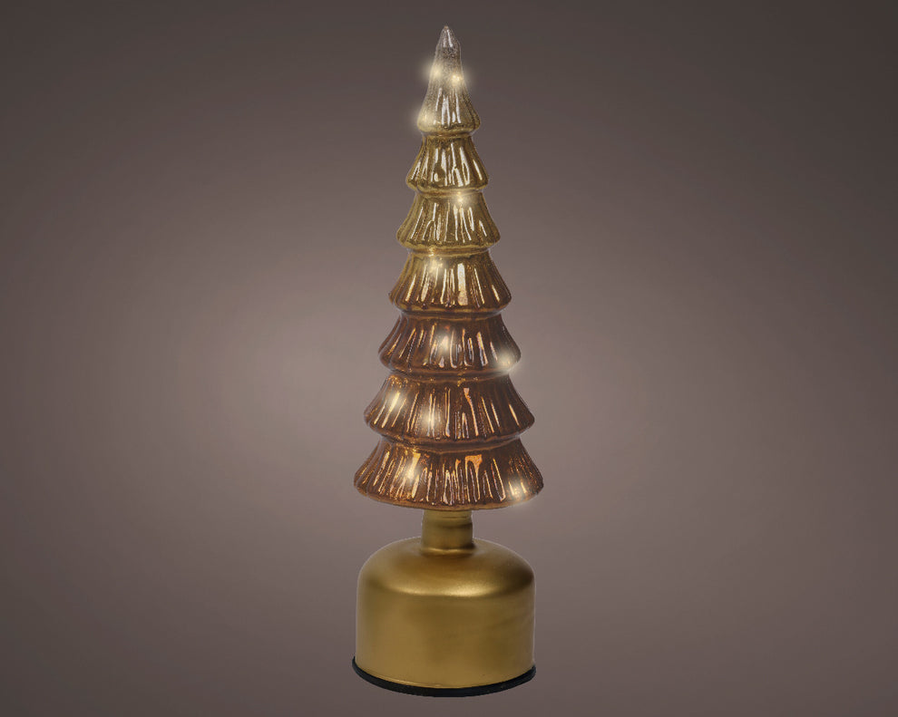 Rotating Micro LED Tree (Red & Gold 33cm) (2Color Opt.) – PartyPerfetto