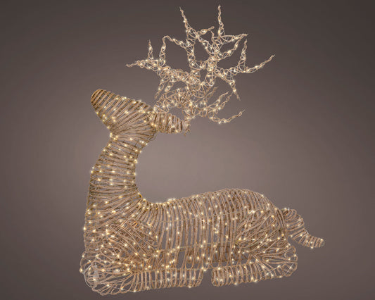 Micro LED  Sitting Reindeer Party Perfetto