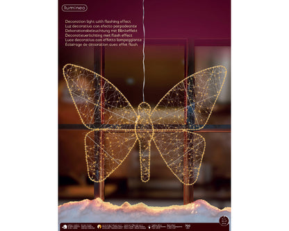 Micro LED Butterfly  (Gold)