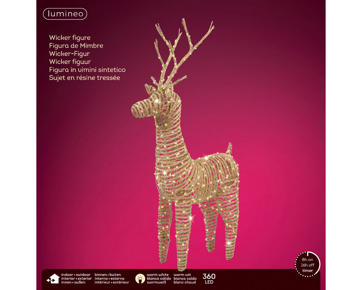 Micro LED  Standing Reindeer