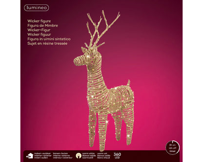 Micro LED  Standing Reindeer