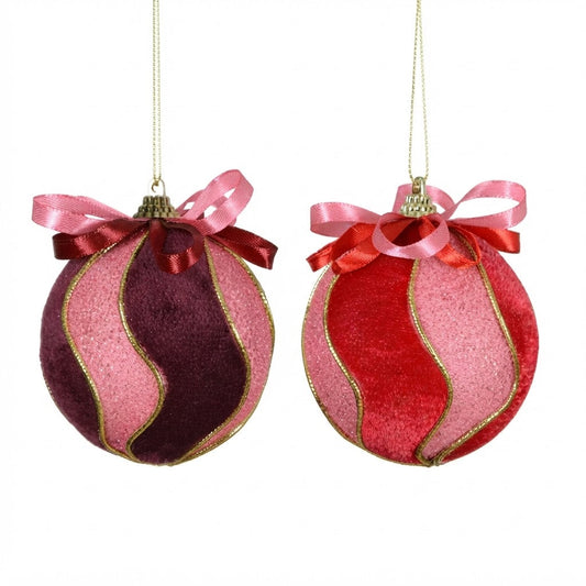 Golden Swirl lines Bauble (Pack Of 12) Party Perfetto