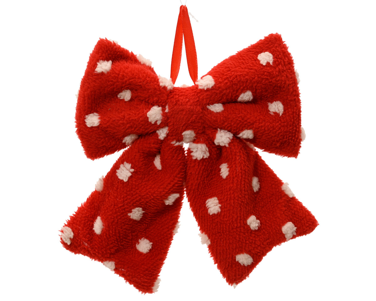 Red Bw with White Dots H.10cm Party Perfetto