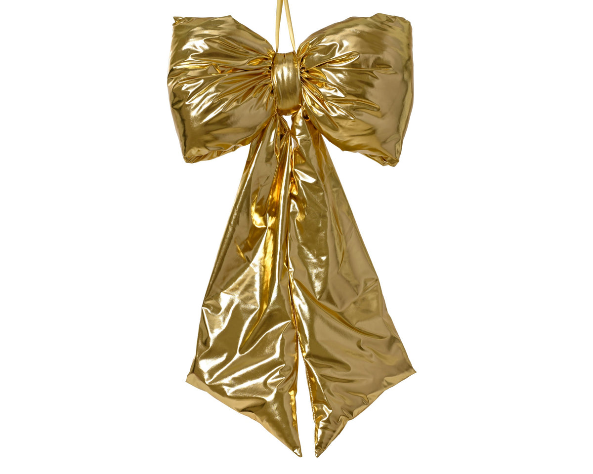 Ultra Shiny Gold Bow H.85cm Party Perfetto