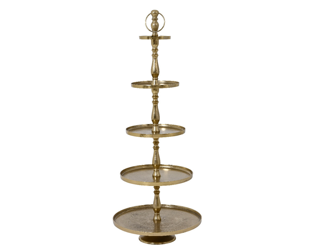 Aluminum Golden Etagere