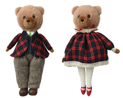 Bear with Check jacket &  dress (Pack of 2)