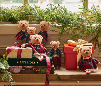 Bear with Check jacket &  dress (Pack of 2)