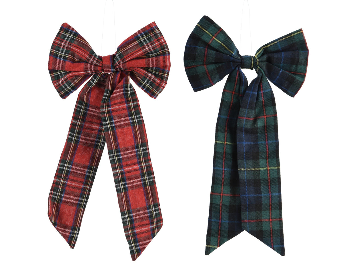 Checked Pattern Bow (Pack of 2) Party Perfetto