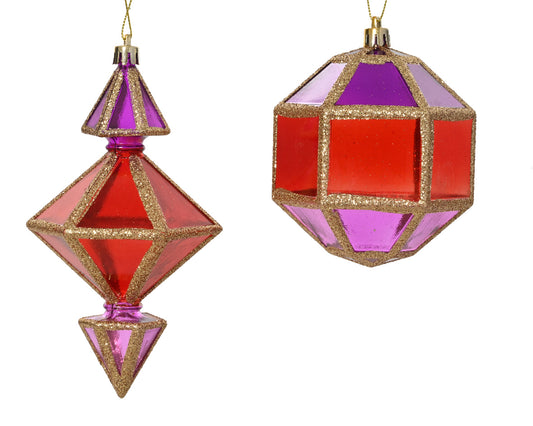 Square & Diamond Ornaments ( Pack of 2)