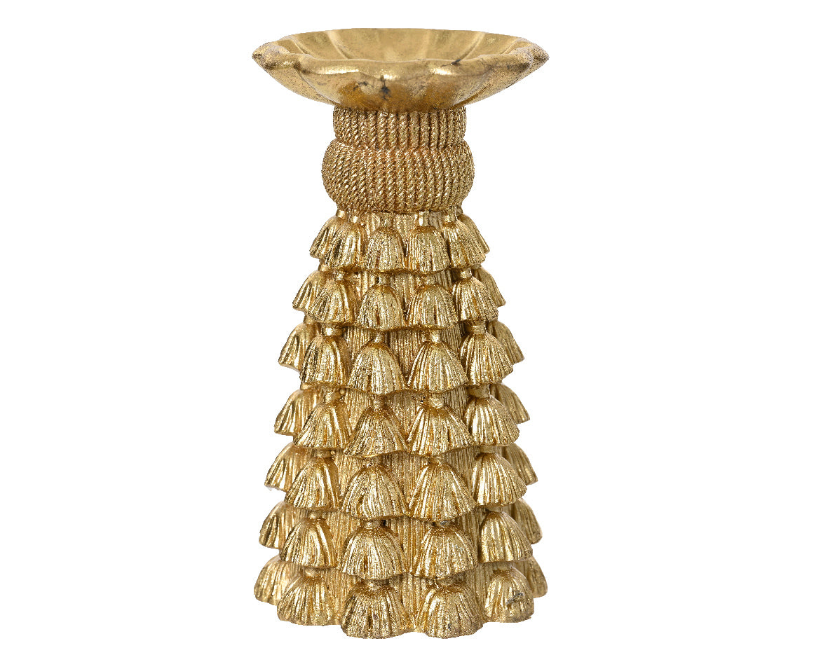 Golden Candle Holder