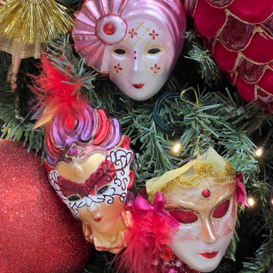 Gold Glitter Shiny Mask ( Pack of 1 ) Party Perfetto