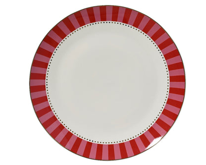 White & Red Plate