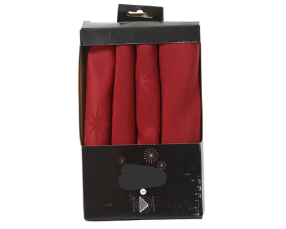 Star Pattern Napkin 2color Opt. Box Of 4 Party Perfetto