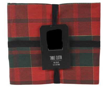 Cotton Rectangular Check Tablecloth & Table Runner Party Perfetto